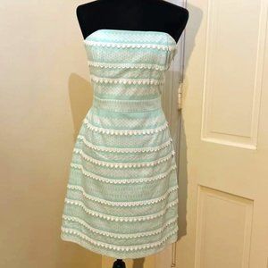 Vineyard Vines Kentucky Derby Icon Stripe Print Strapless Dress